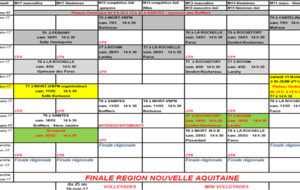 Calendrier 2017 Tournois Jeunes