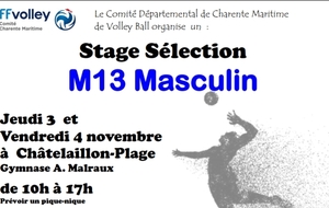 Stage Sélection M13 Masculin !