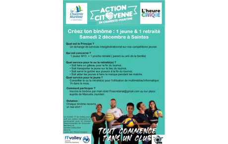L'heure Civique à Saintes Samedi 2 décembre 2023